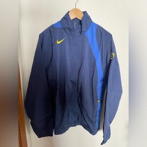 Nike Total 90 Football Soccer Tracksuit Jacket Windbreaker Blue Men Size Medium